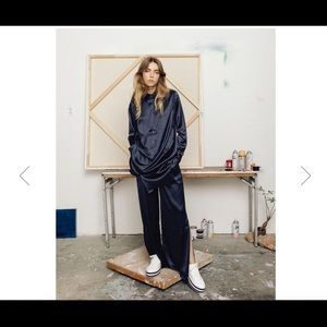 Between the Sheets Shirt Dress & Pants Set